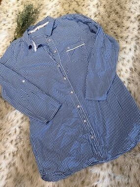 Blue Gingham Victoria’s Secret night shirt